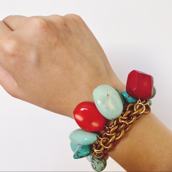 Chunky Stones Mixed Beads Bracelet - Picture 3 of 5